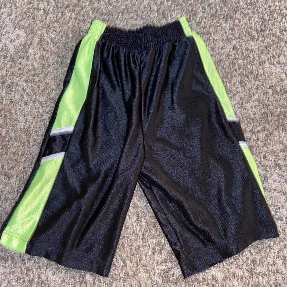 Black and green shorts